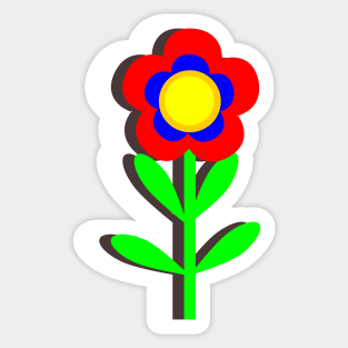 Retro Florals Sticker